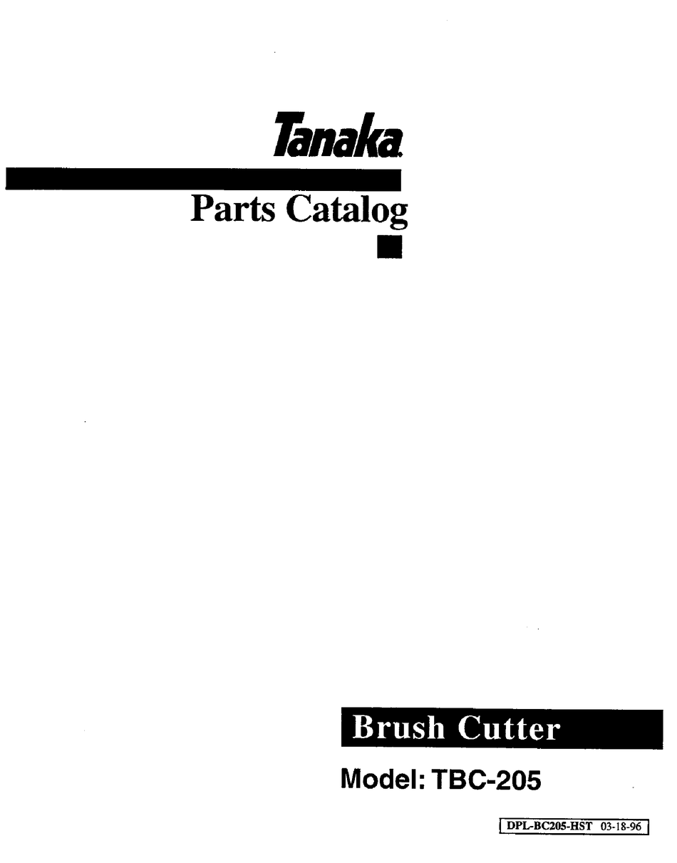 tanaka brush cutter parts