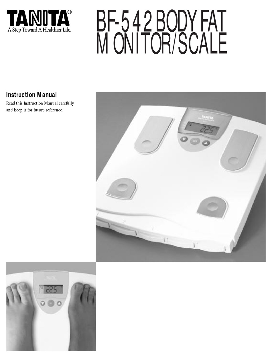TANITA BF-542 INSTRUCTION MANUAL Pdf Download | ManualsLib