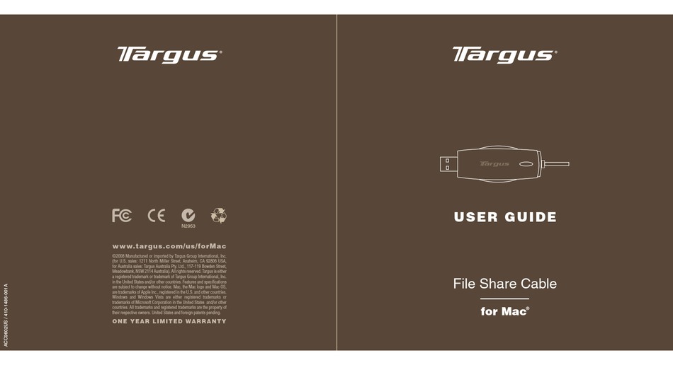 targus multimedia presentationsverktyg user manual