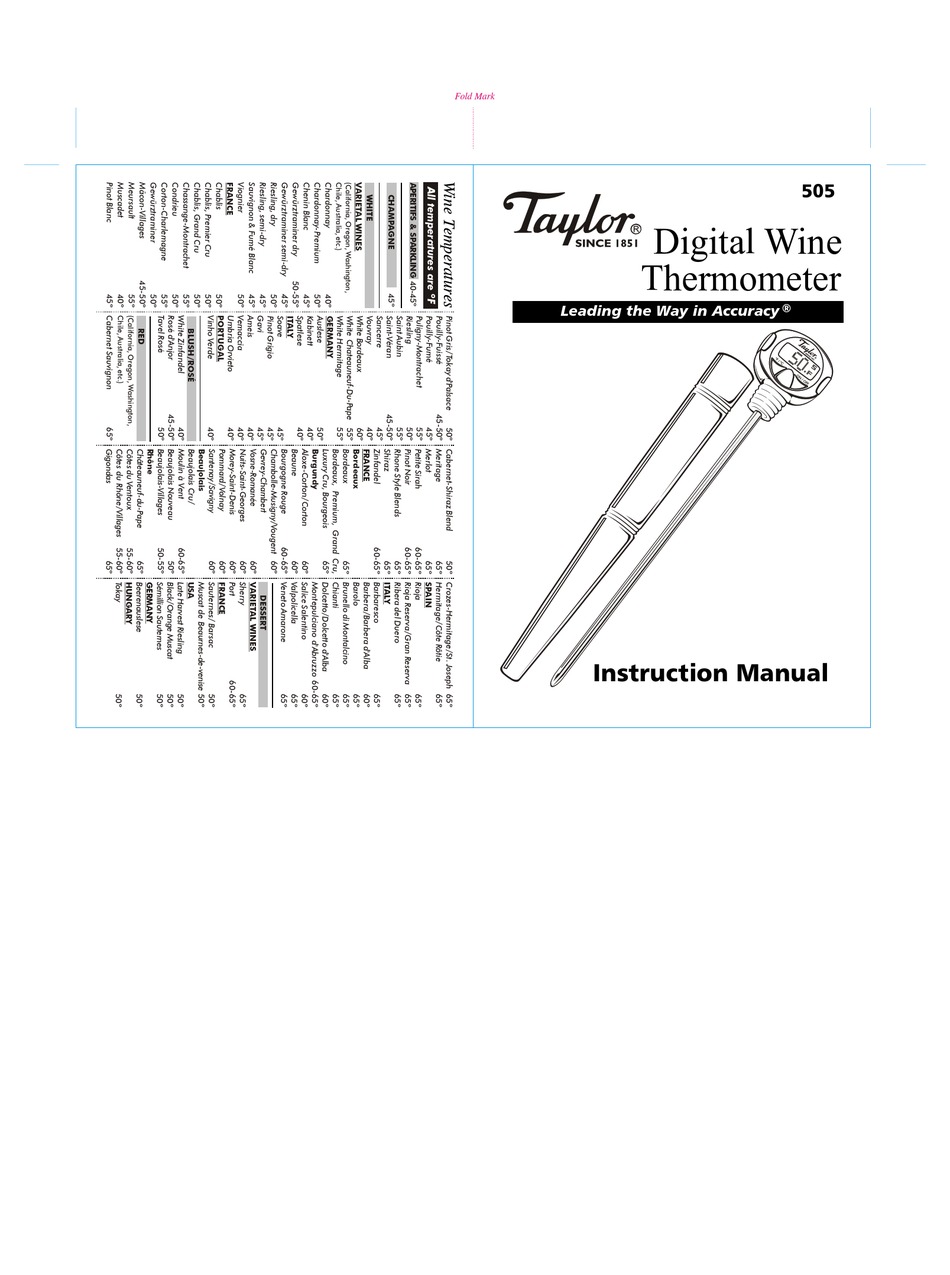TAYLOR 505 INSTRUCTION MANUAL Pdf Download | ManualsLib
