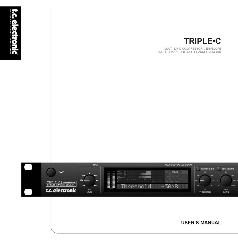 TC ELECTRONIC SDN BHD USER MANUAL Pdf Download ManualsLib