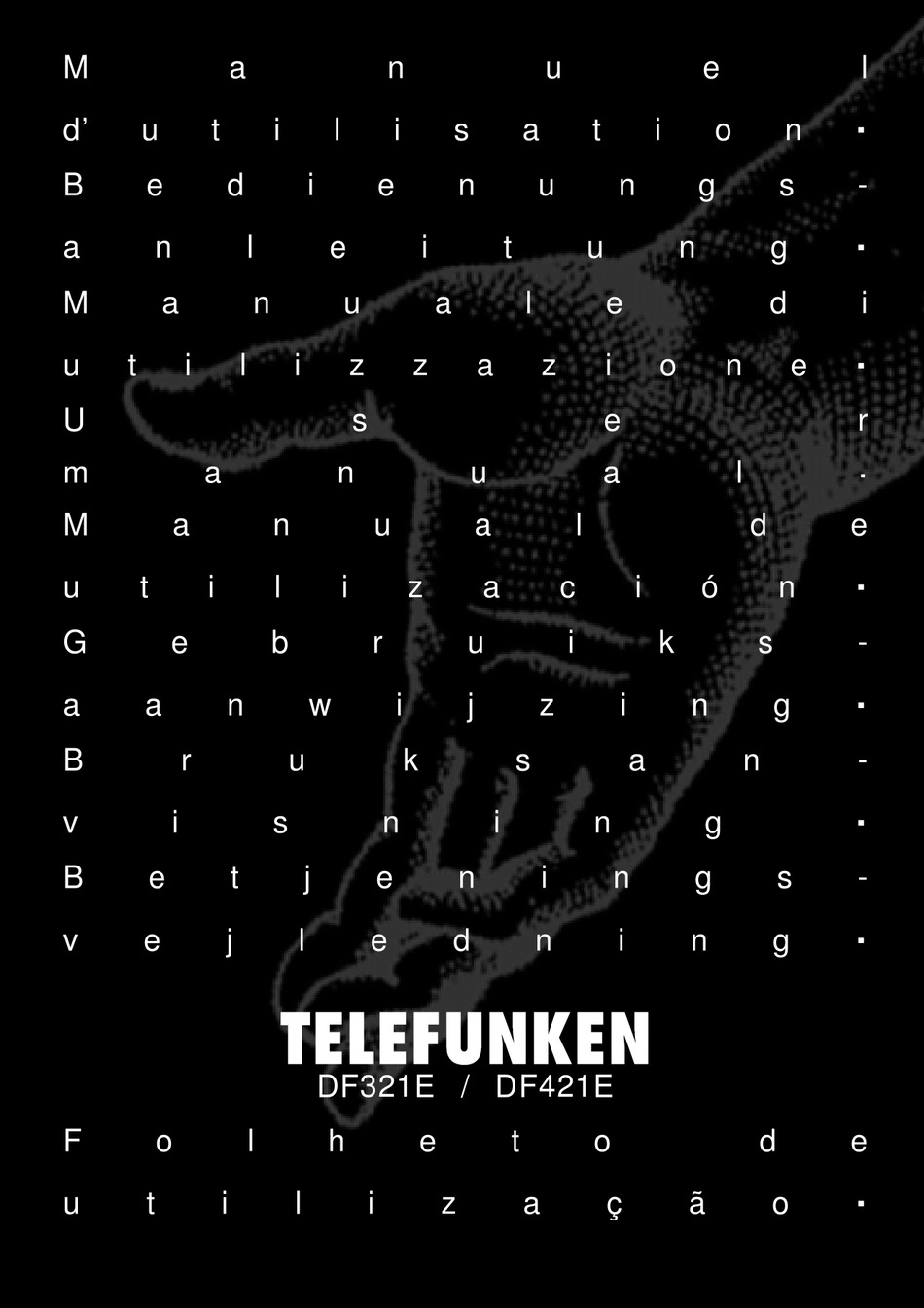 Installing Your Television For The First Time - Telefunken DF321E User  Manual [Page 8]