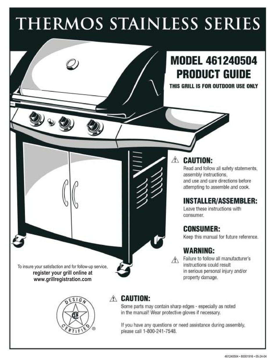 THERMOS 461240504 PRODUCT MANUAL Pdf Download ManualsLib