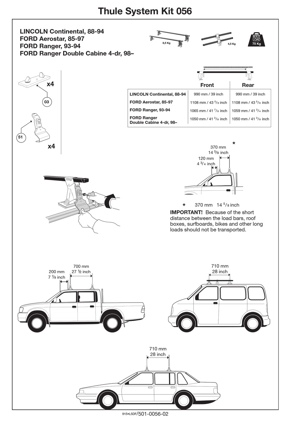 THULE 56 MOUNTING & INSTALLATION Pdf Download ManualsLib
