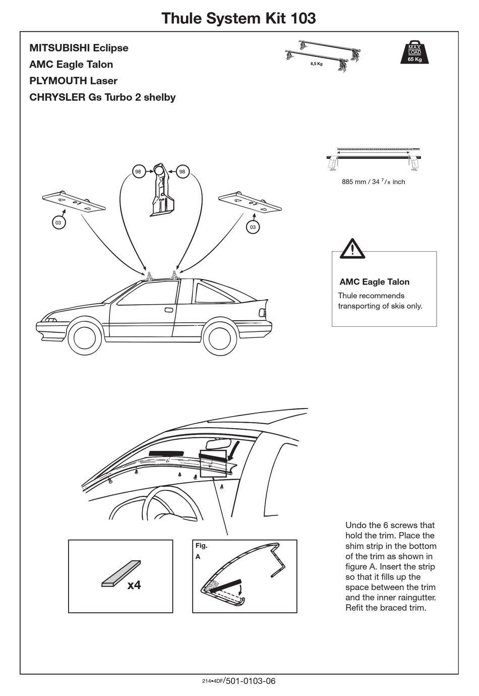 THULE 103 MOUNTING & INSTALLATION Pdf Download ManualsLib