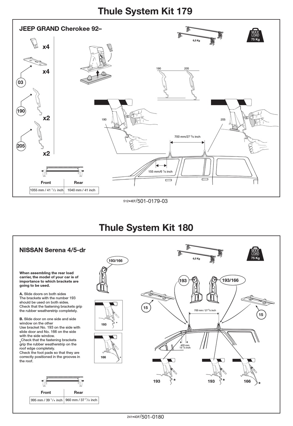 thule t2 parts diagram