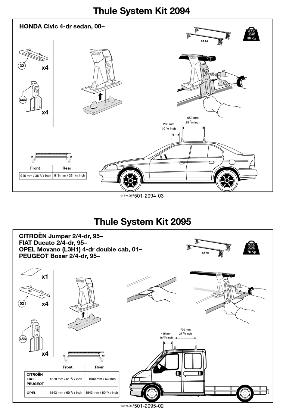 THULE 2094 MANUAL Pdf Download ManualsLib