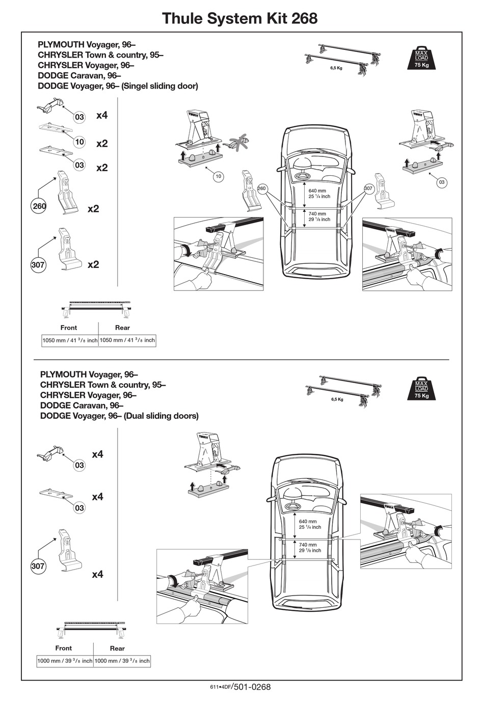 THULE 268 MANUAL Pdf Download ManualsLib