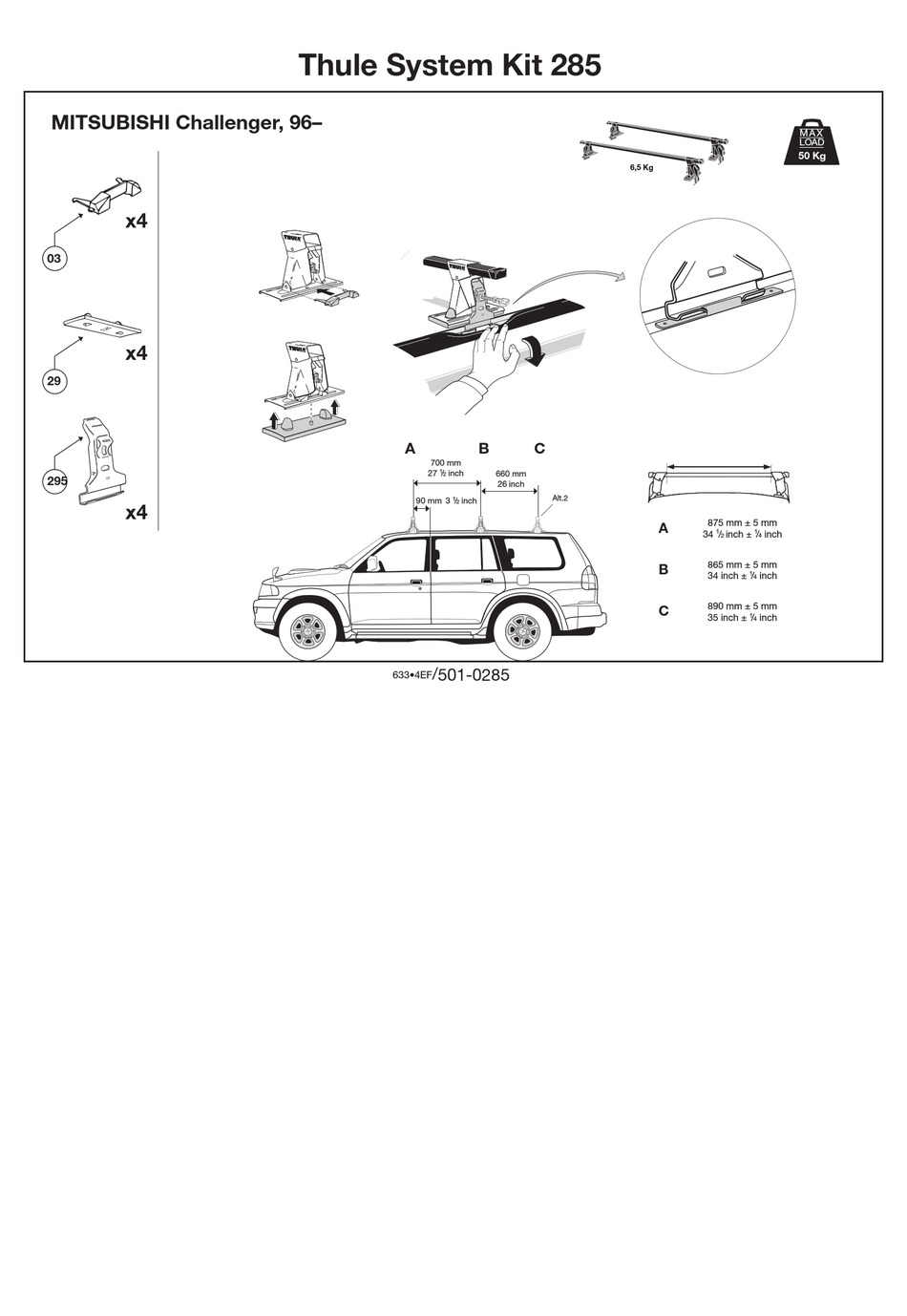 THULE 285 MANUAL Pdf Download ManualsLib