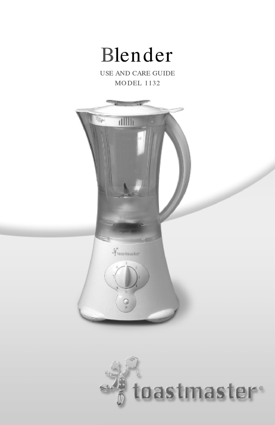 TOASTMASTER 5-SPEED BLENDER MODEL# TM-550BL