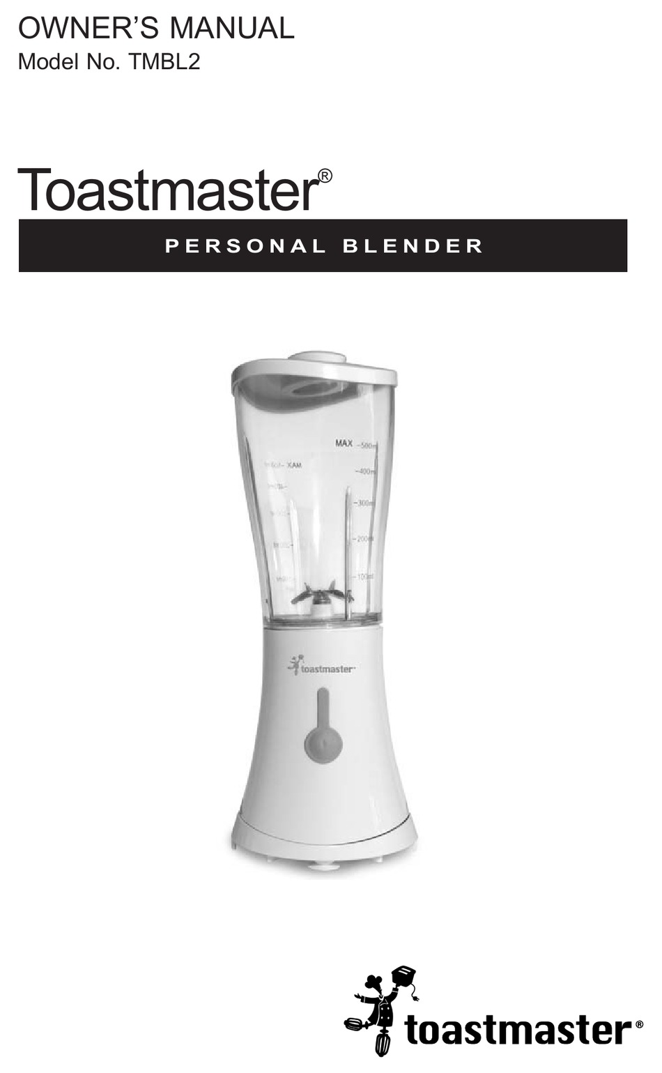 Toastmaster 15-oz Personal Blender -OPEN BOX- B27