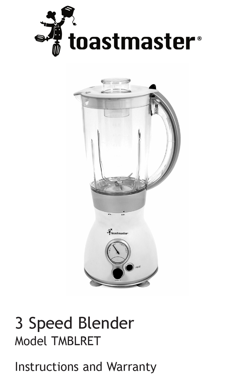 TOASTMASTER TMBLRET INSTRUCTIONS MANUAL Pdf Download ManualsLib