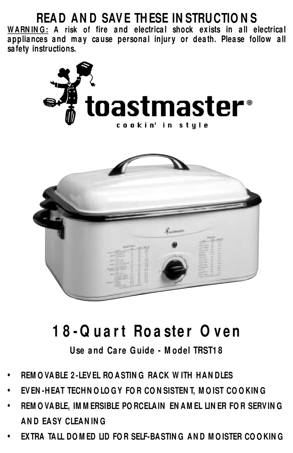 Toastmaster Trst18 Use And Care Manual Pdf Download Manualslib