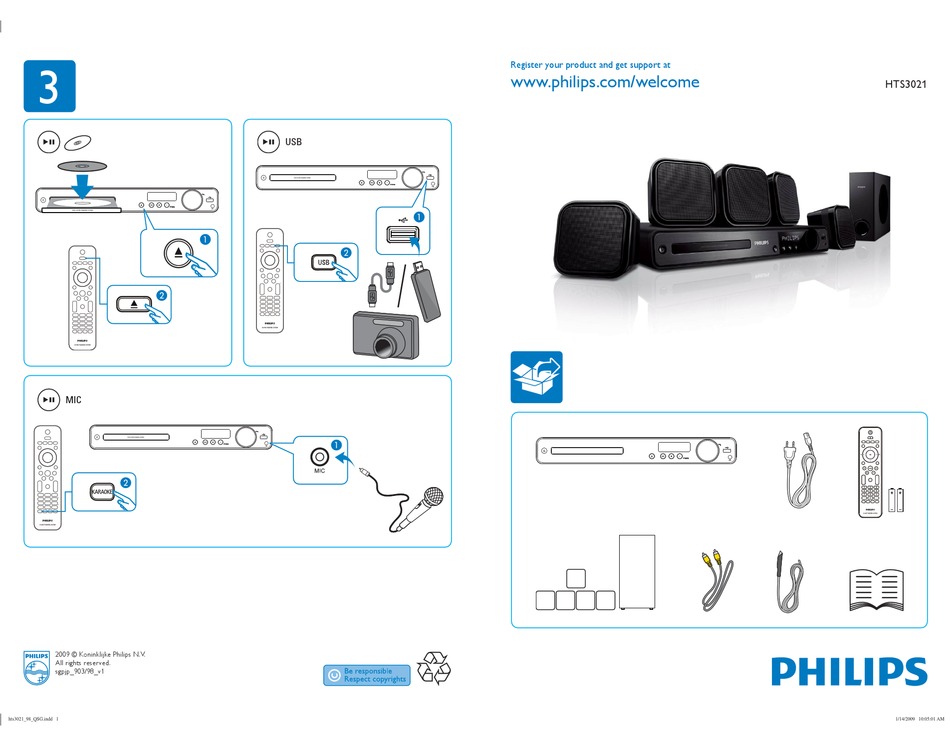 hts3021 philips home theatre