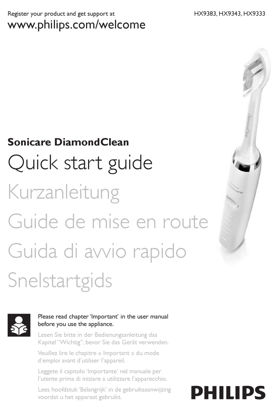 SONICARE HX9332/12 QUICK START MANUAL Pdf Download ManualsLib