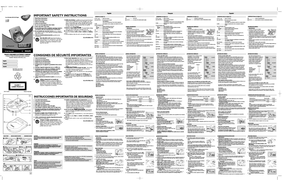 PHILIPS EXP401 EXPANIUM MANUAL Pdf Download ManualsLib