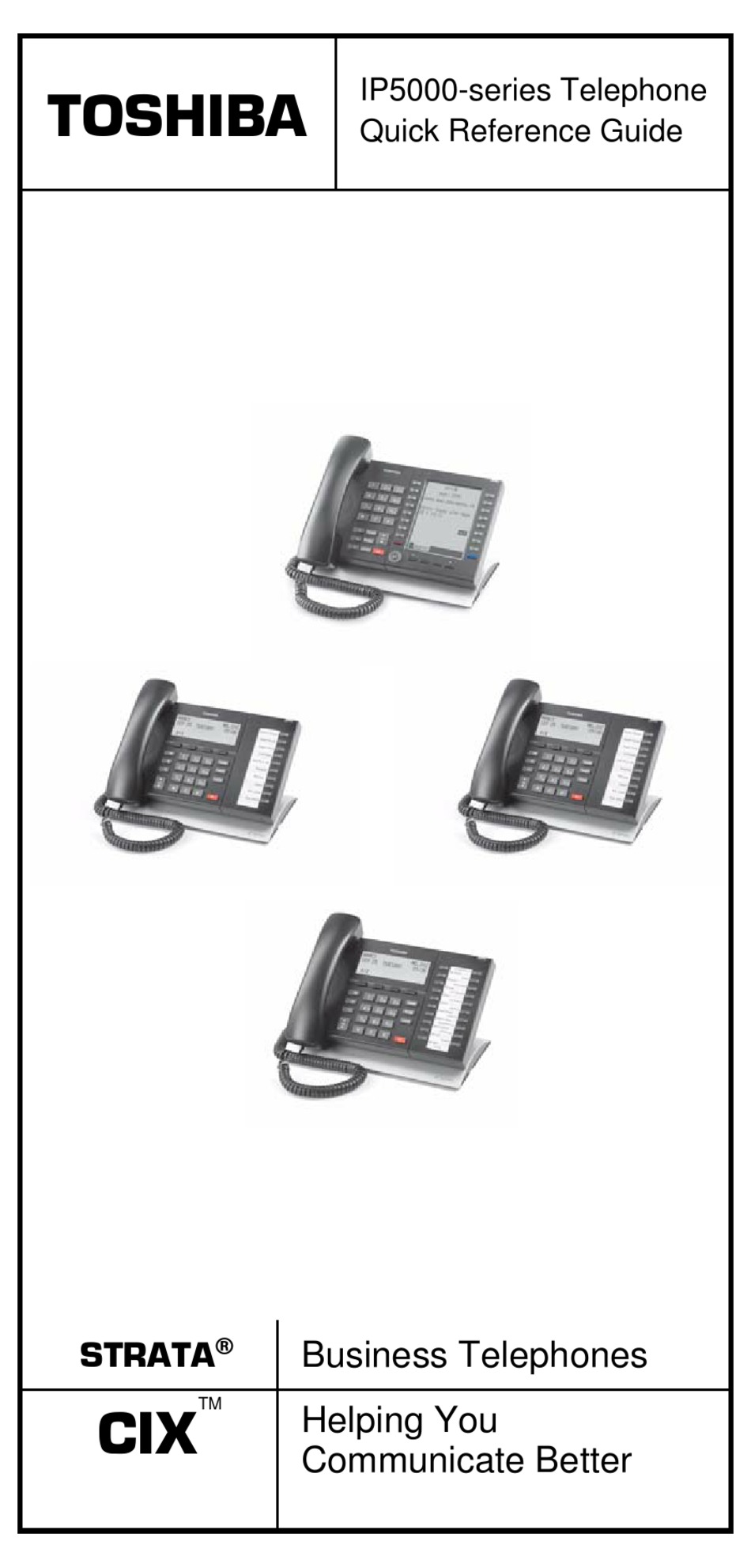 TOSHIBA IP5000SERIES QUICK REFERENCE MANUAL Pdf Download ManualsLib