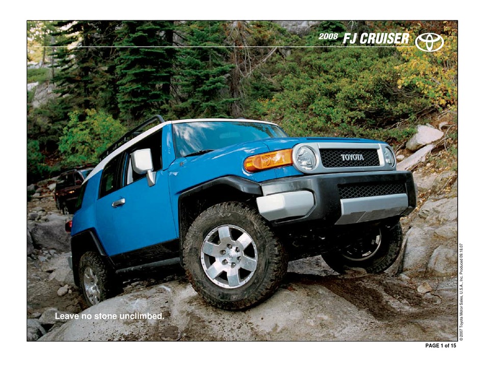 TOYOTA 2008 PRODUCT INFORMATION Pdf Download | ManualsLib