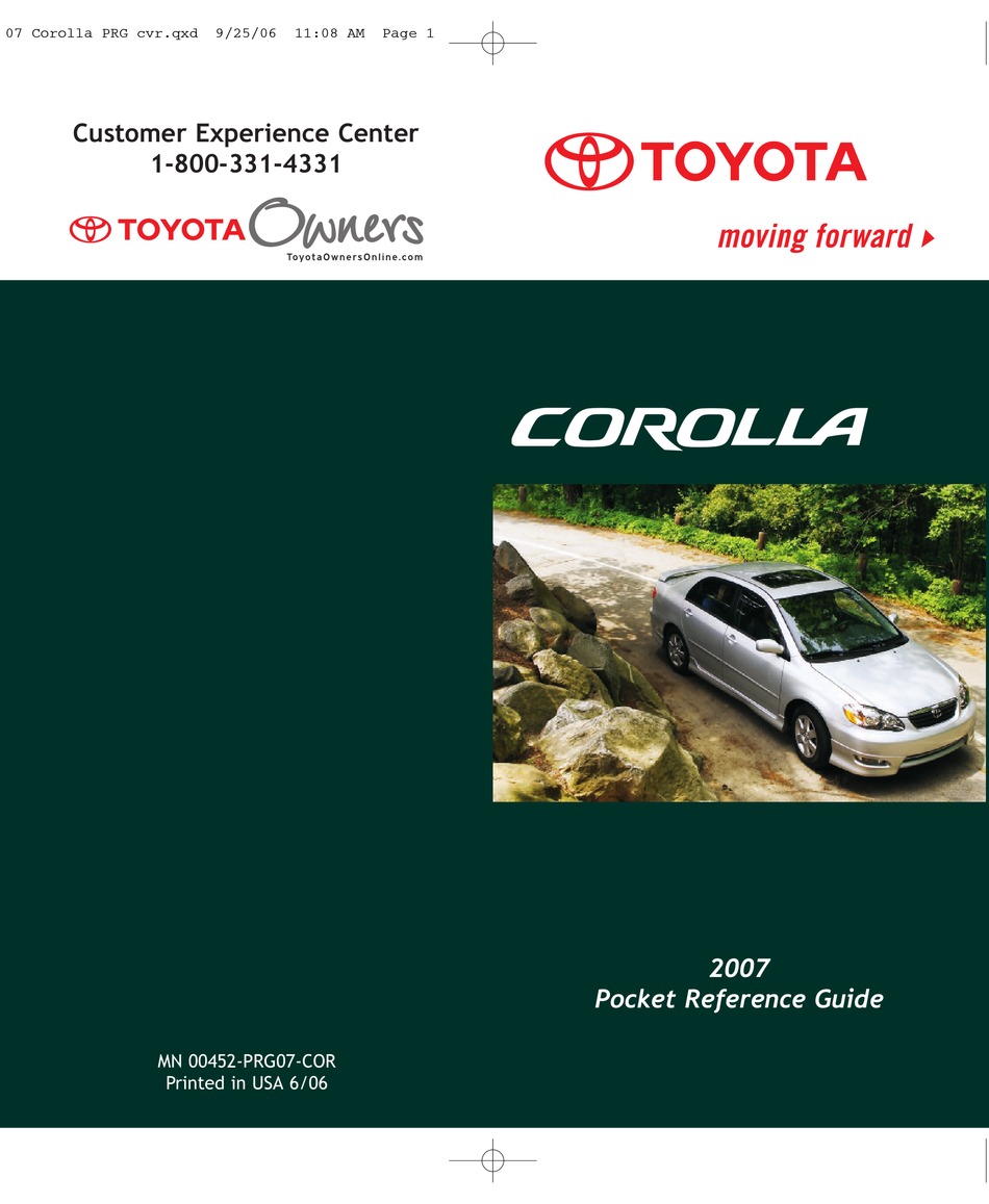 Toyota corolla manual