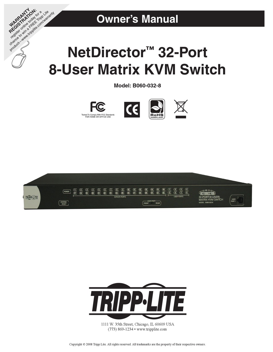 Tripp Lite Netdirector B Owner S Manual Pdf Download Manualslib