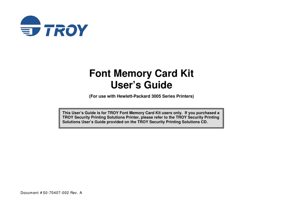 troy micr m506 font kit