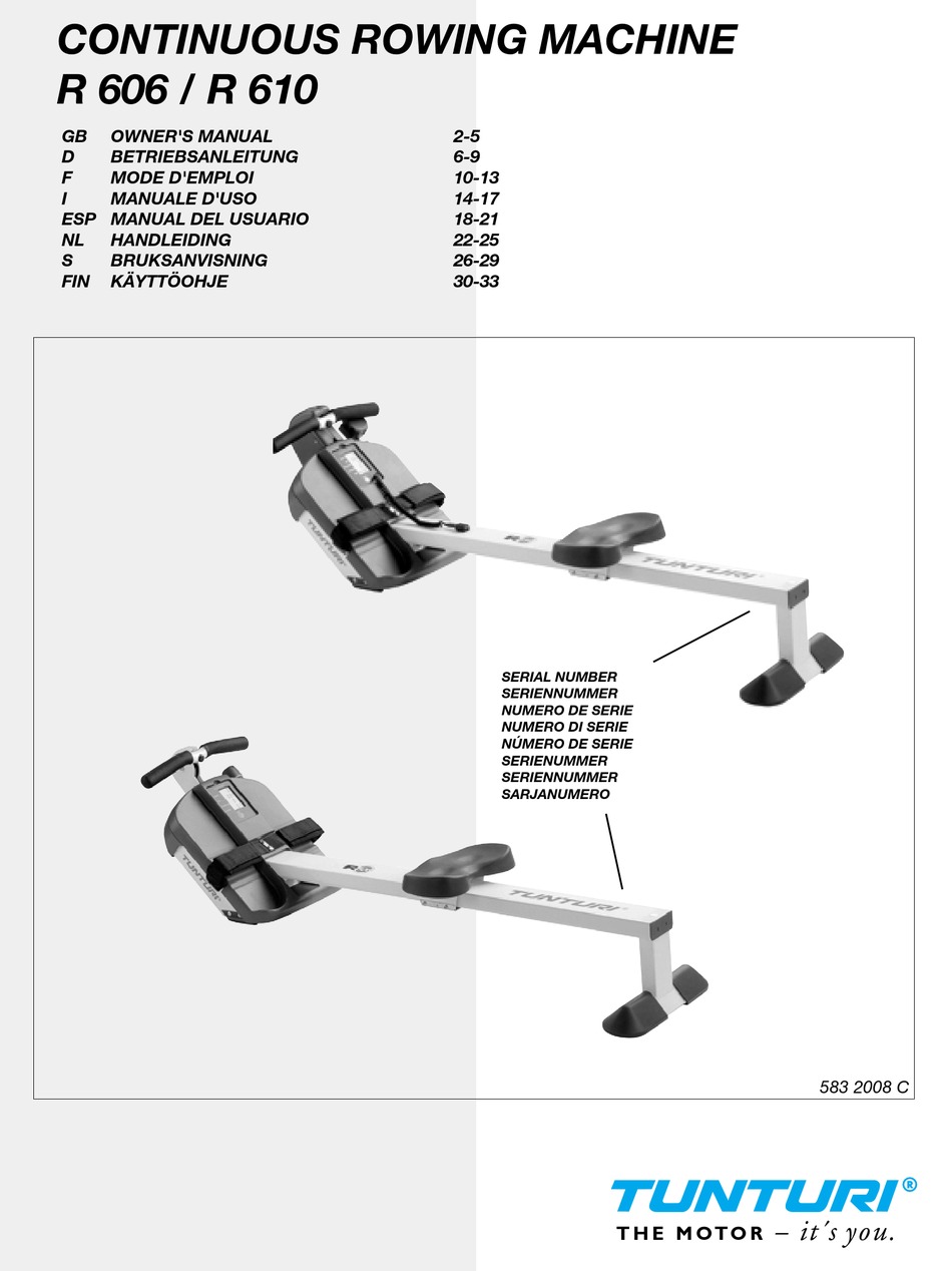 tunturi-continuous-rowing-machine-r-606-owner-s-manual-pdf-download