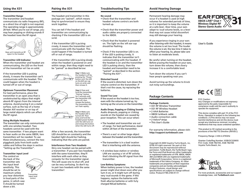 Ear 834p owners manual