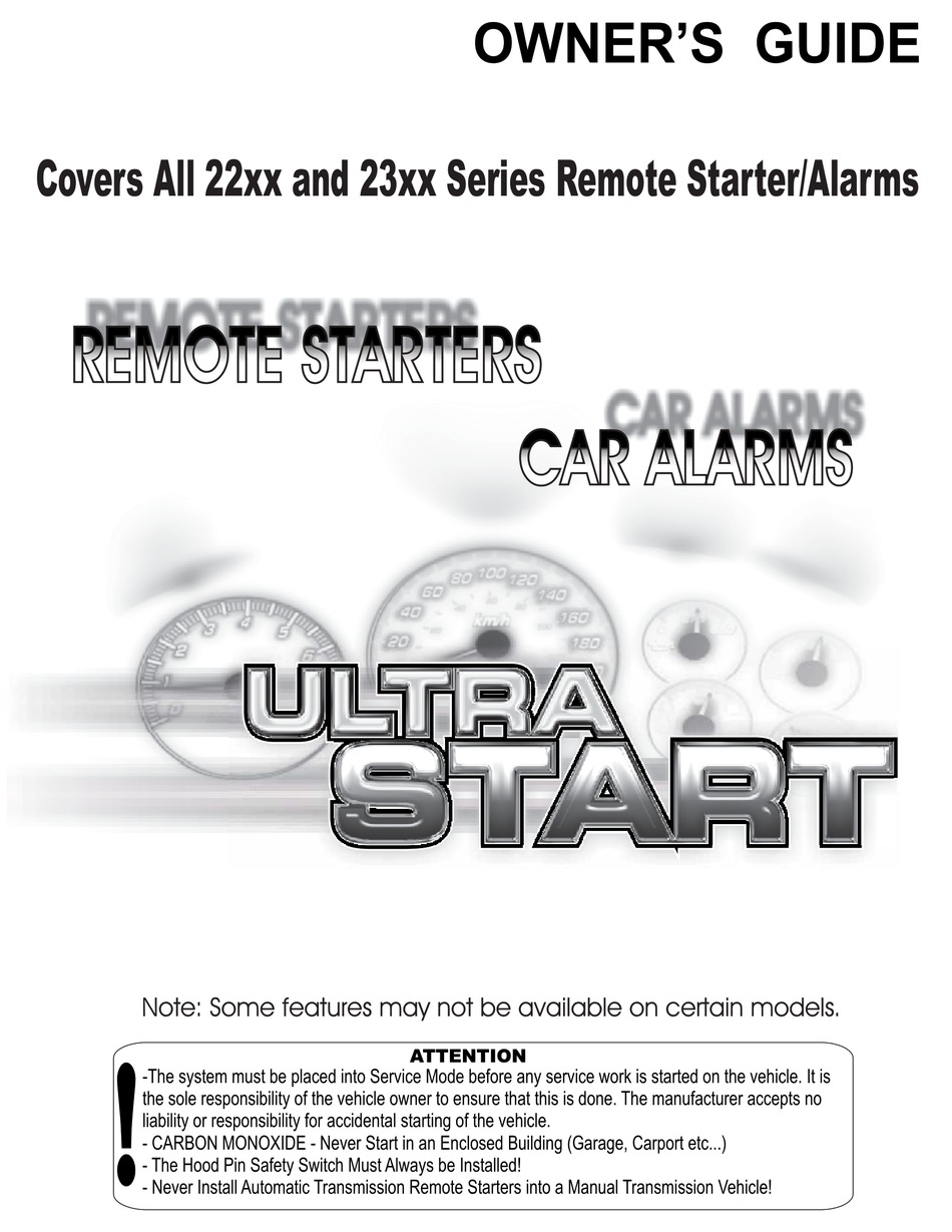 ULTRA START 22XX OWNER