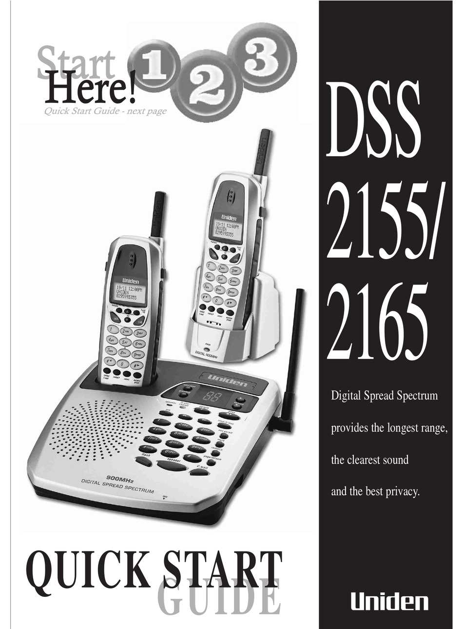 UNIDEN 2165 QUICK START MANUAL Pdf Download ManualsLib