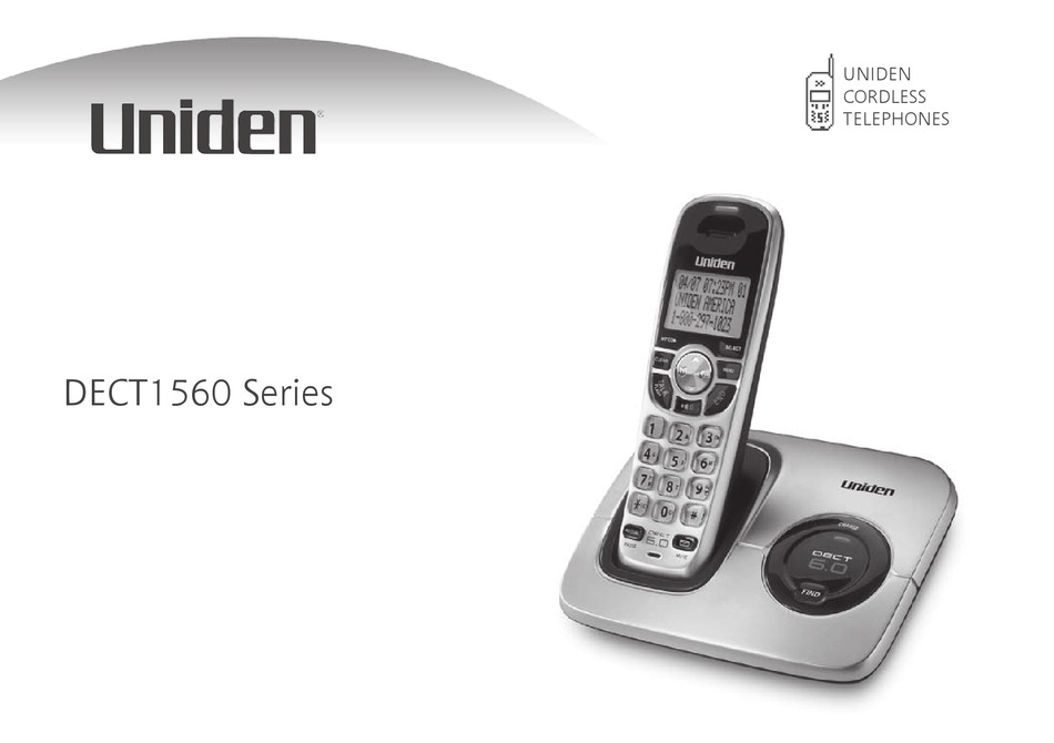 Uniden Dect1560 Series User Manual Pdf Download Manualslib