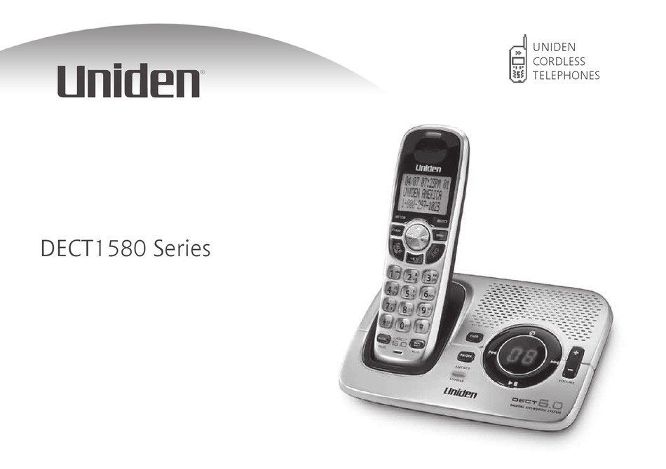 UNIDEN DECT1580 USER MANUAL Pdf Download | ManualsLib