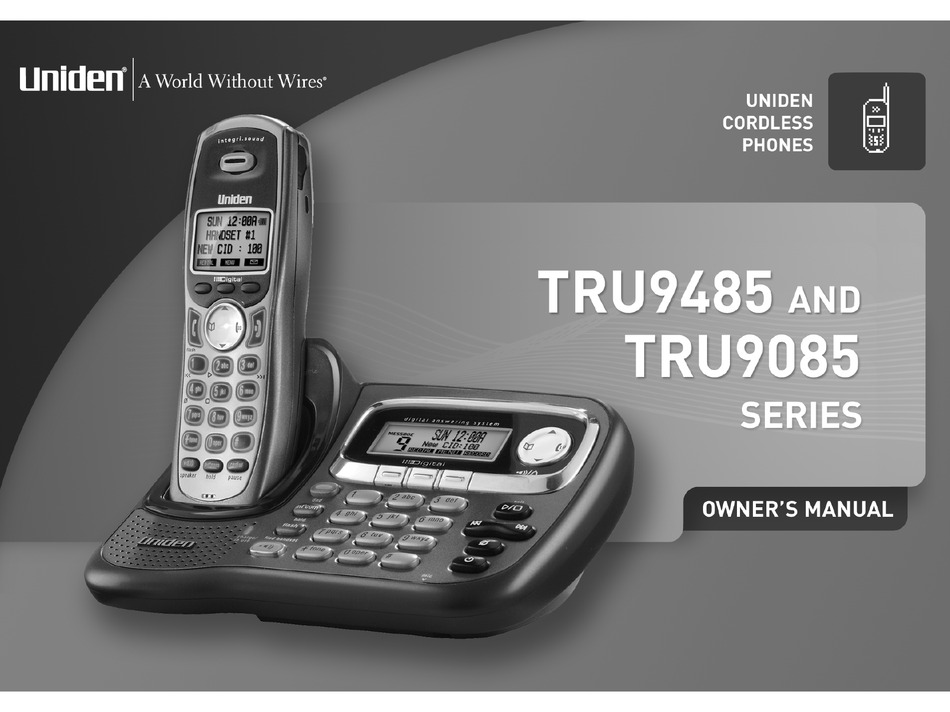 Uniden Tru9085 Series Owner S Manual Pdf Download Manualslib