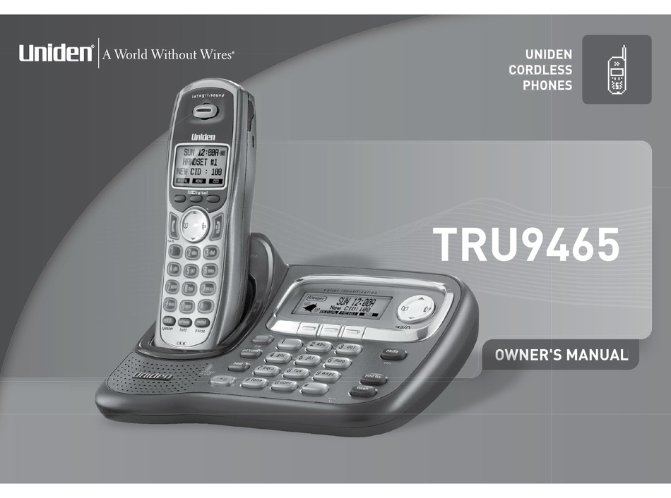 UNIDEN TRU9465 OWNERS MANUAL Pdf Download | ManualsLib UNIDEN TRU9465 OWNERS MANUAL Pdf Download