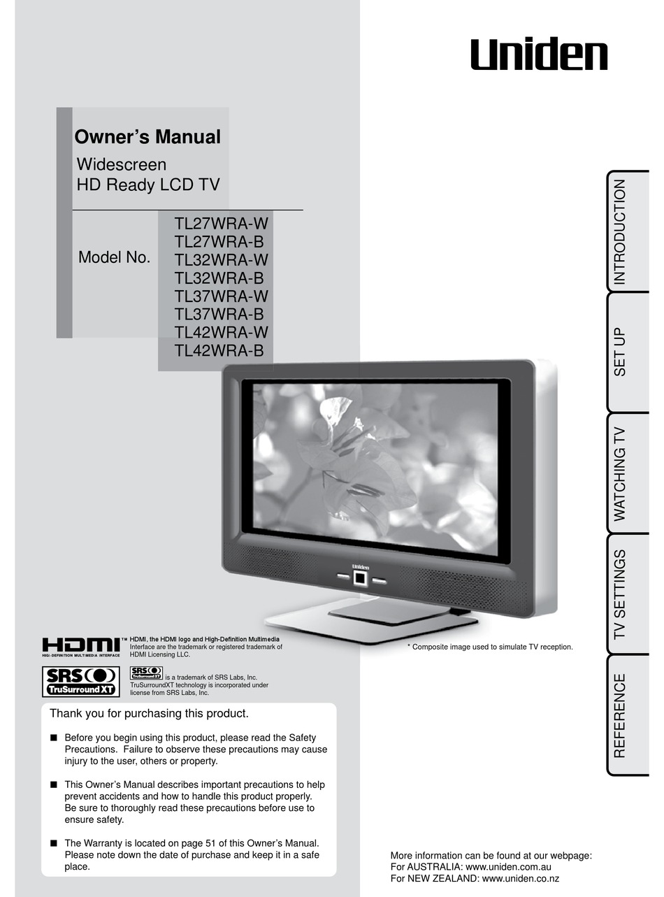 UNIDEN TL27WRA-W OWNER'S MANUAL Pdf Download | ManualsLib