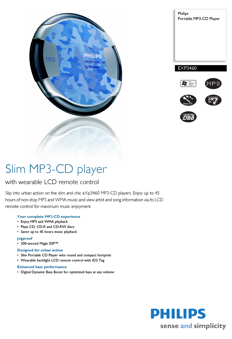 PHILIPS EXP3460 EXPANIUM SPECIFICATIONS Pdf Download ManualsLib