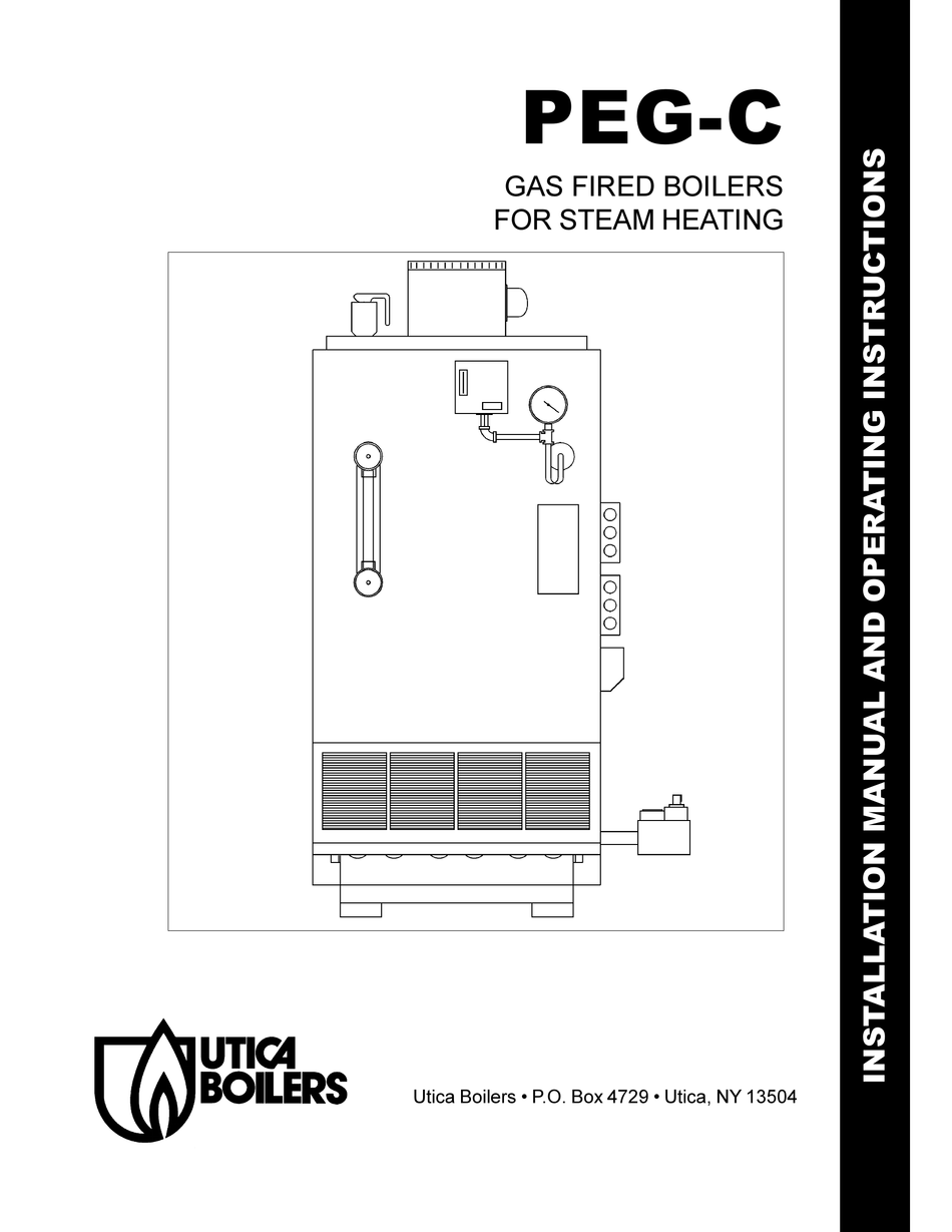 UTICA BOILERS PEGC INSTALLATION AND OPERATING INSTRUCTIONS MANUAL Pdf