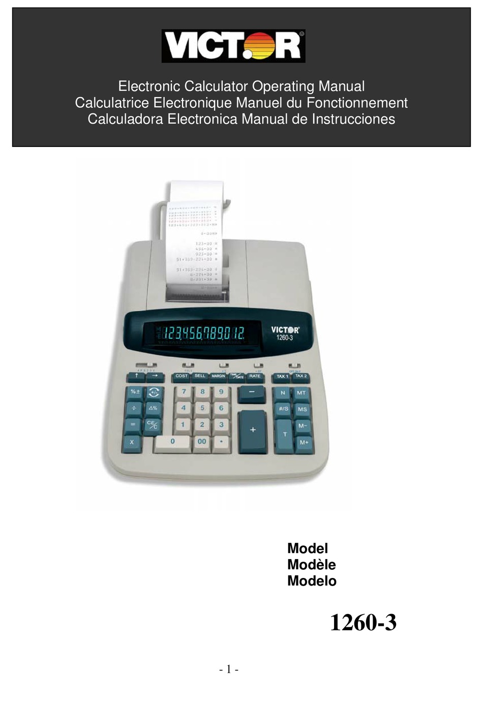 VICTOR 12603 OPERATION MANUAL Pdf Download ManualsLib