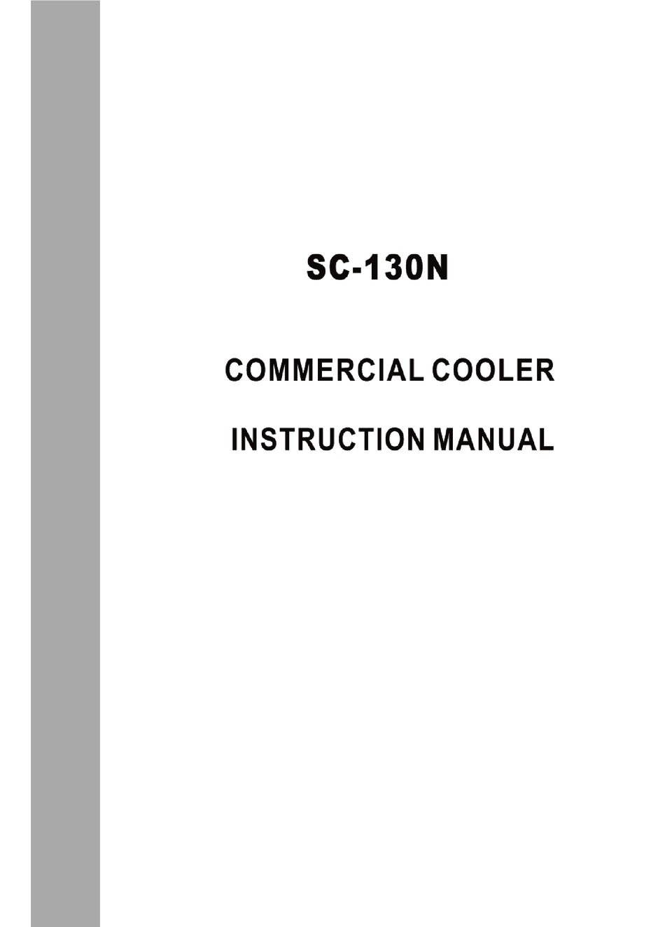 VINOTEMP SC130N INSTRUCTION MANUAL Pdf Download ManualsLib
