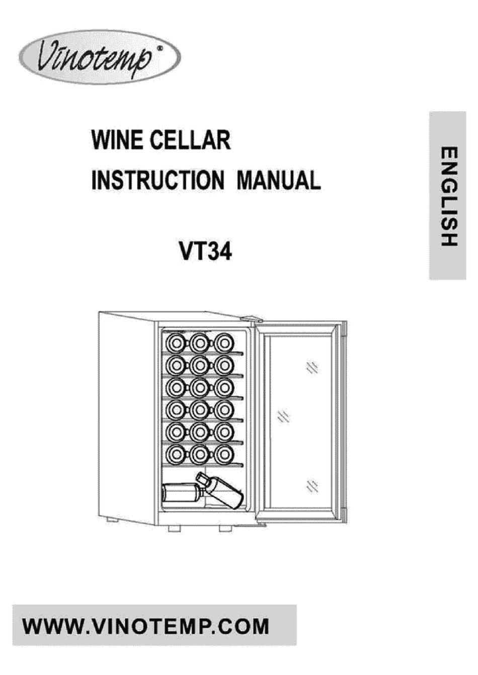 VINOTEMP VT34GS INSTRUCTION MANUAL Pdf Download ManualsLib