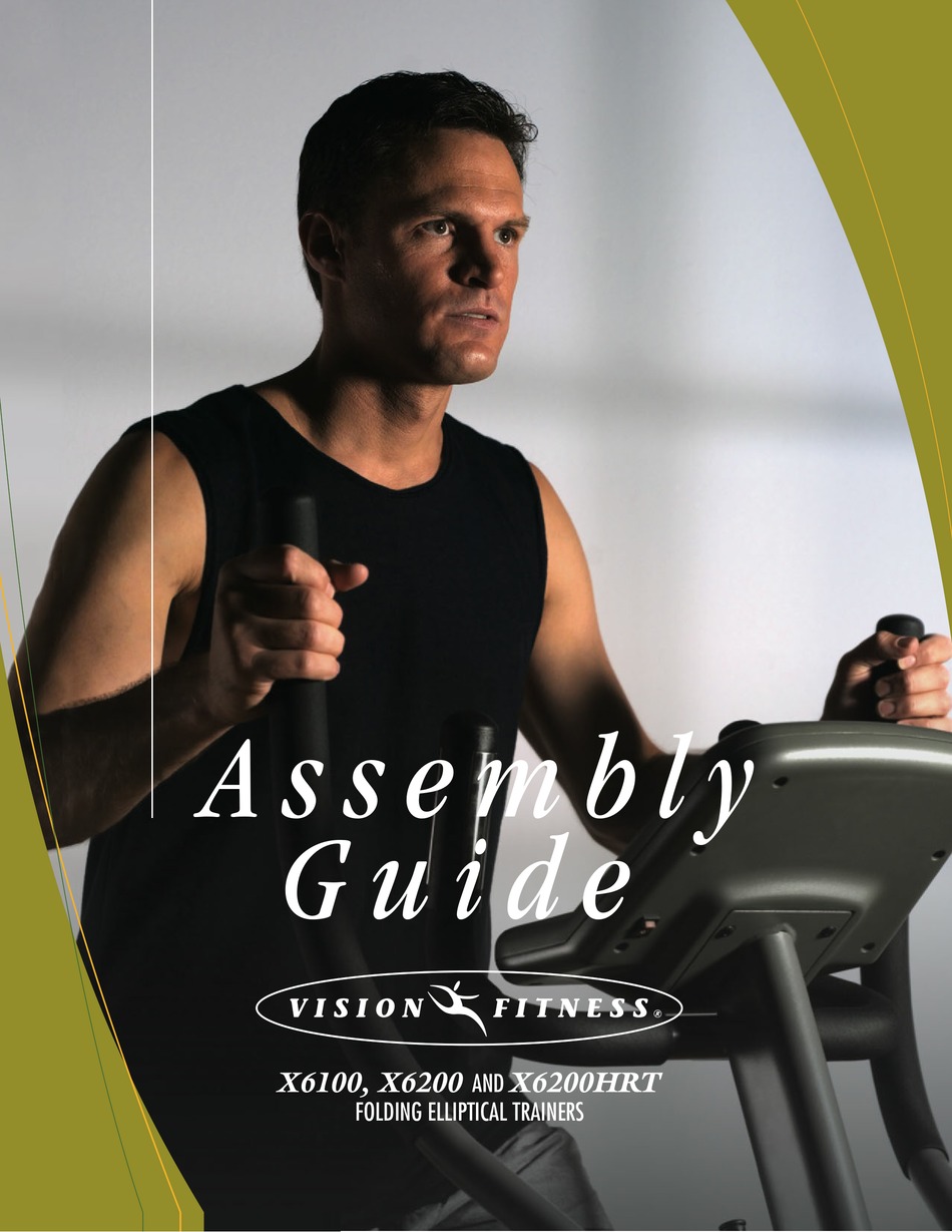Vision Fitness X6100 Assembly Manual Pdf Download Manualslib