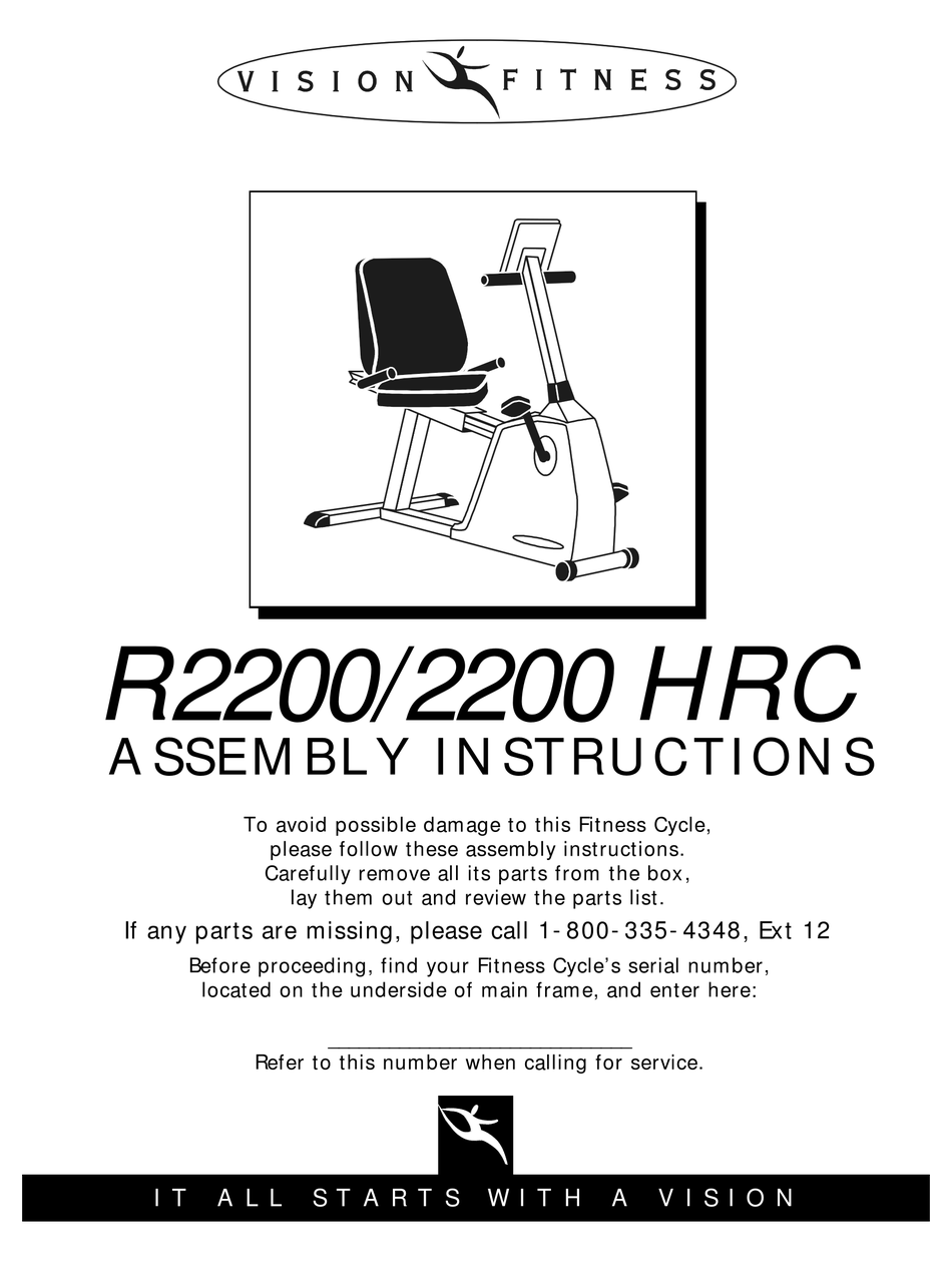 Vision fitness discount recumbent bike r2200