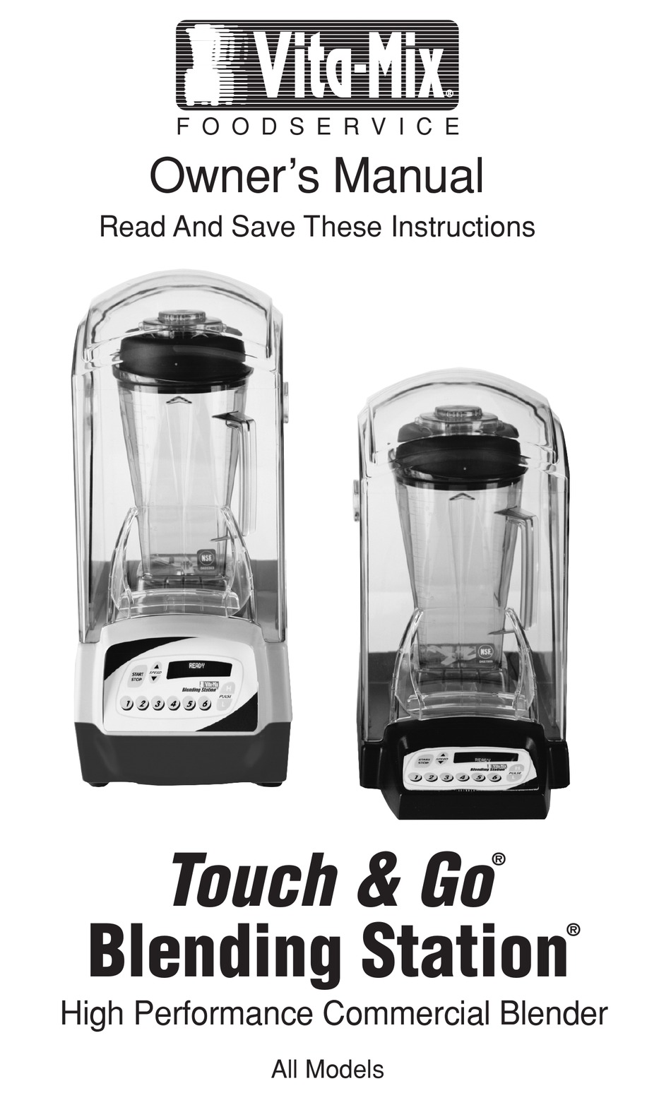 VITAMIX 120 VAC MODELS OWNER'S MANUAL Pdf Download ManualsLib