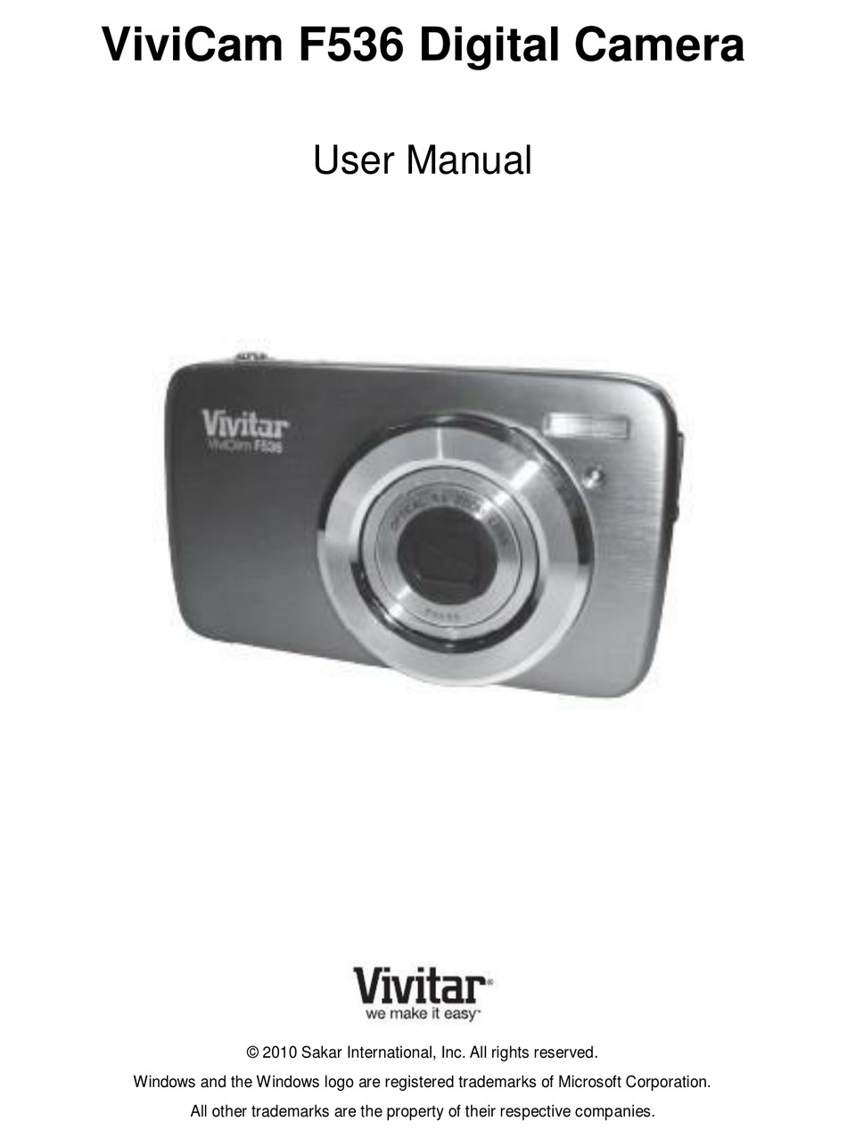 vivitar experience image manager vivicam 54