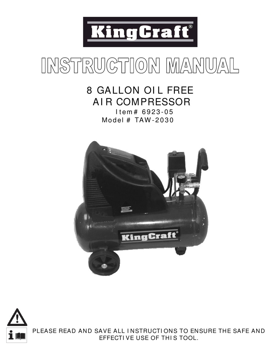 KINGCRAFT TAW-2030 INSTRUCTION MANUAL Pdf Download | ManualsLib