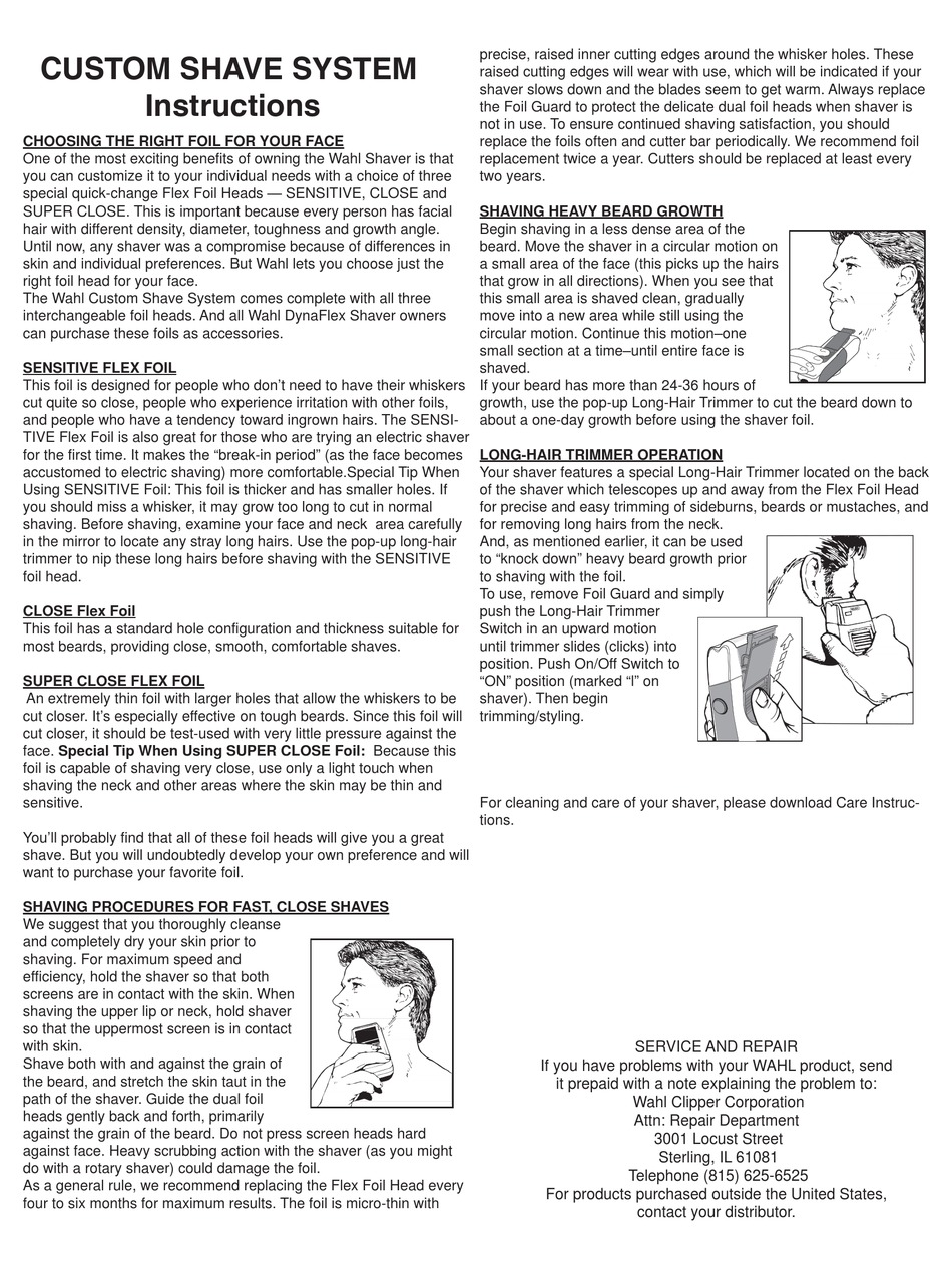 wahl clippers user manual