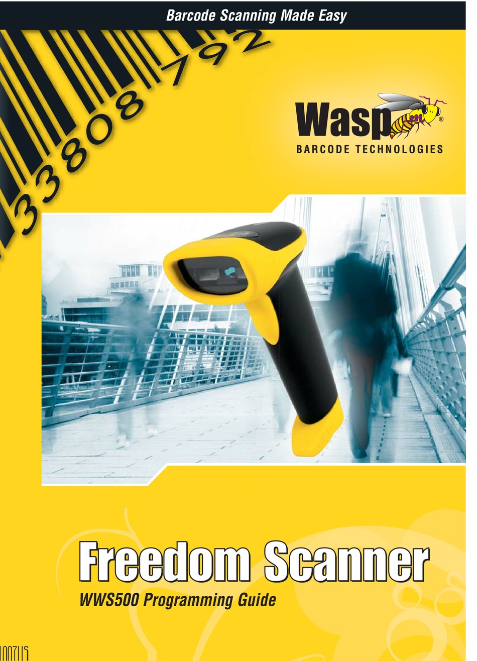 Wasp WWS500 Freedom Cordless Barcode Scanner with USB