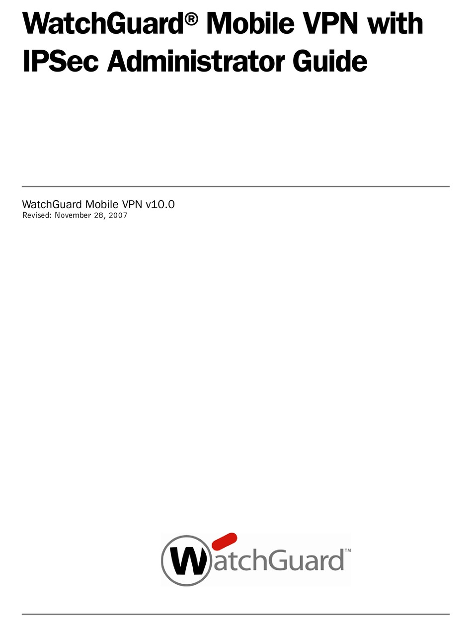 WATCHGUARD V10.0 ADMINISTRATION MANUAL Pdf Download ManualsLib