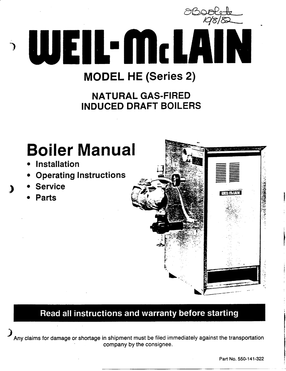 WEILMCLAIN HE (SERIES 2) MANUAL Pdf Download ManualsLib