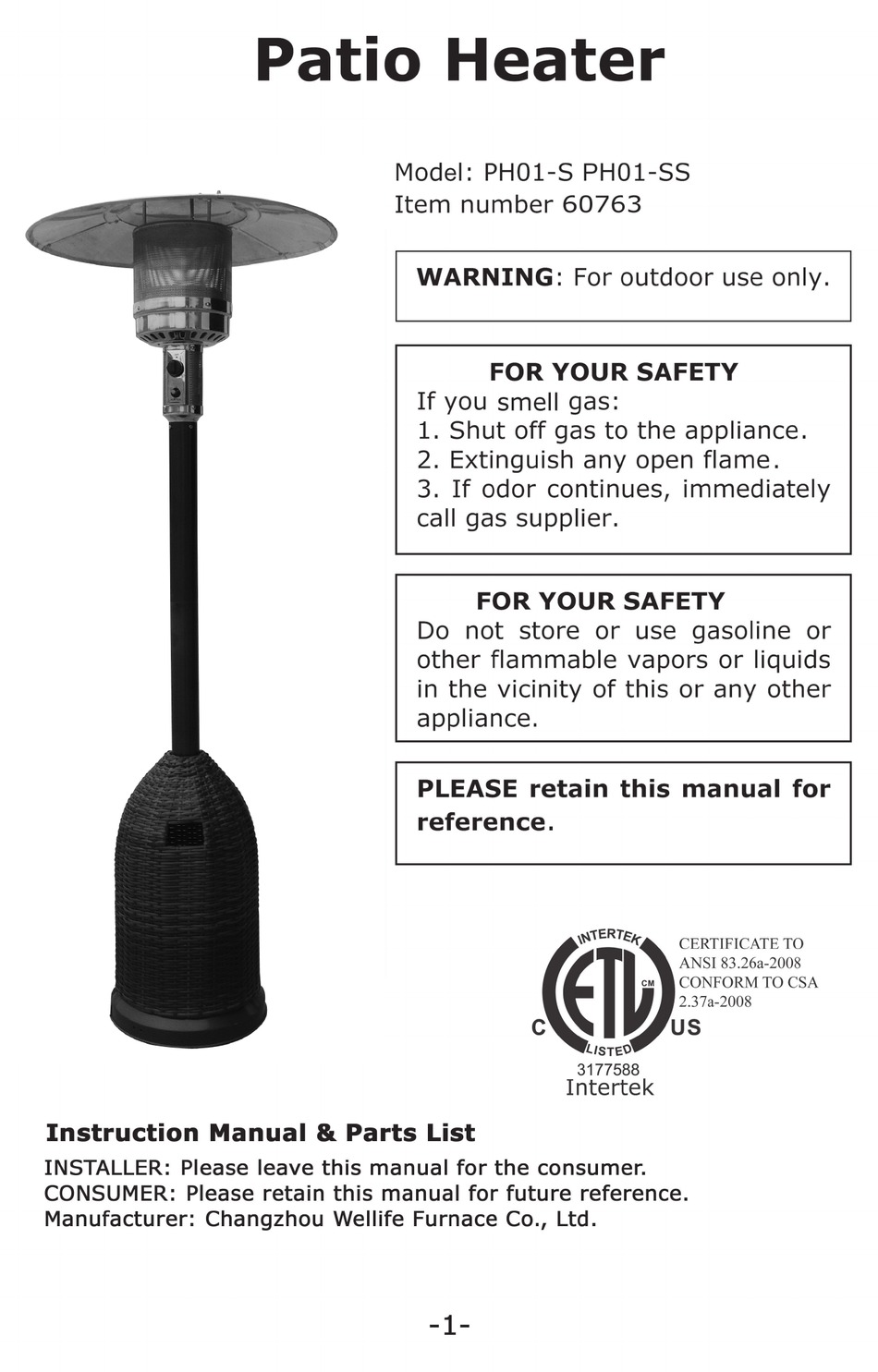 FIRE SENSE FIRESENSE 60763 INSTRUCTION MANUAL Pdf Download ManualsLib