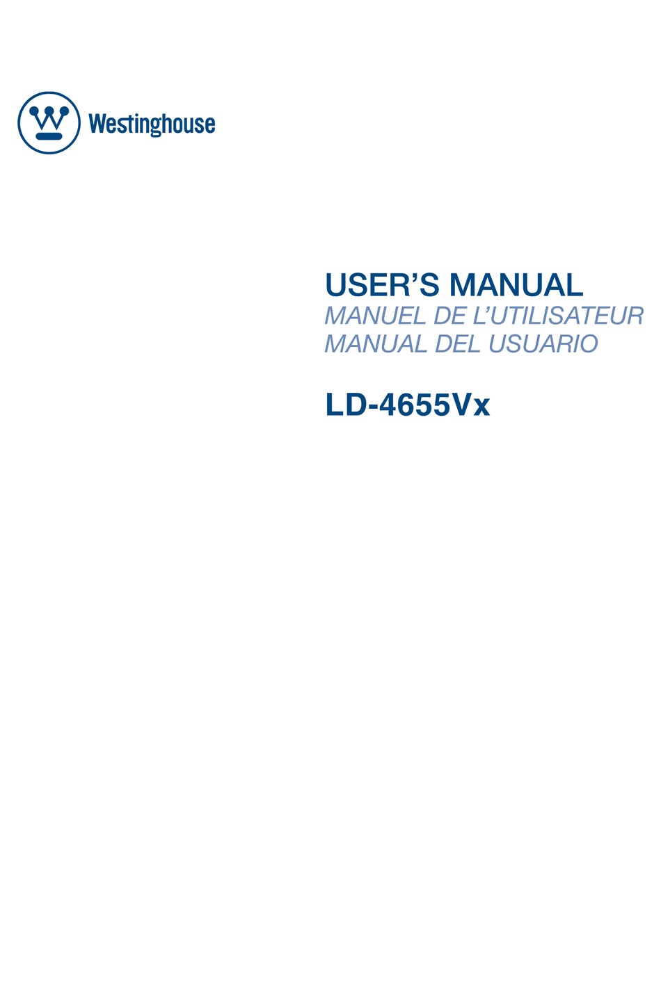 WESTINGHOUSE LD-4655VX USER MANUAL Pdf Download | ManualsLib